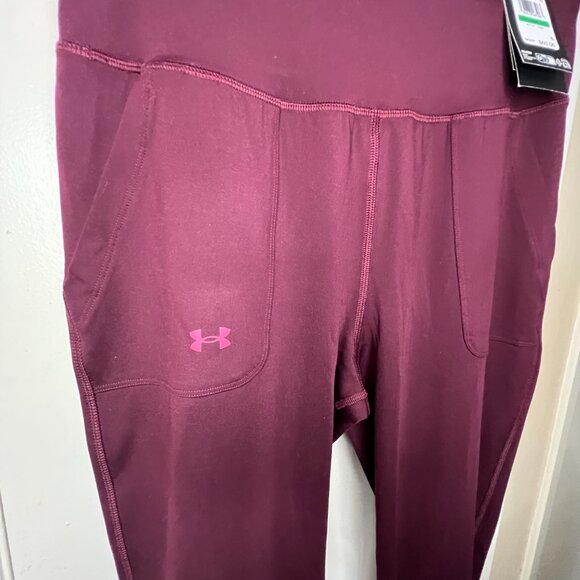 Women's Under Armour Motion Joggers LG Dark Maroon Style# 1375077 NWT - Picture 5 of 10